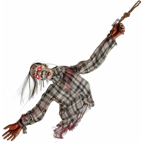 Hanging Animated Ghoul Torso Prop Decoration /1Pc
