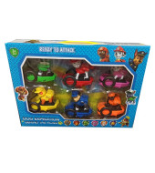 شخصية باو باترول جاهزة للهجوم مع مجموعة المركبات