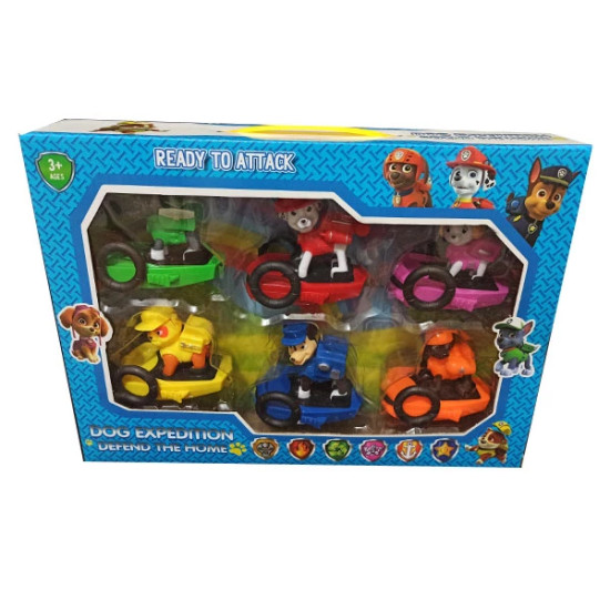 شخصية باو باترول جاهزة للهجوم مع مجموعة المركبات