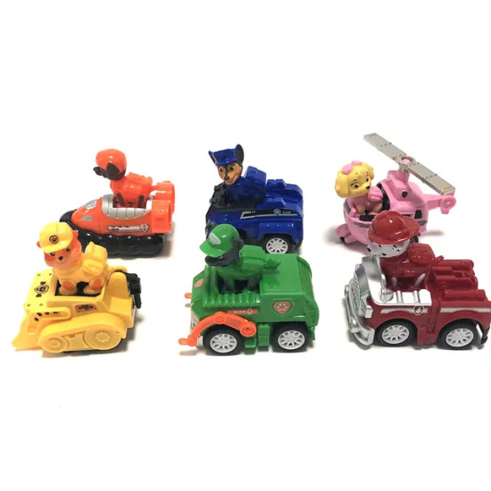 مجموعة باو باترول الأبطال الشجعان مع المركبات