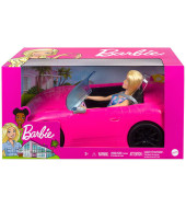Barbie Car With Doll - Pink