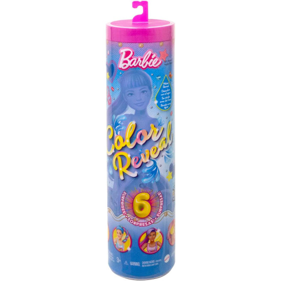 Barbie Color Reveal Doll with 6 Surprises - 1 Doll