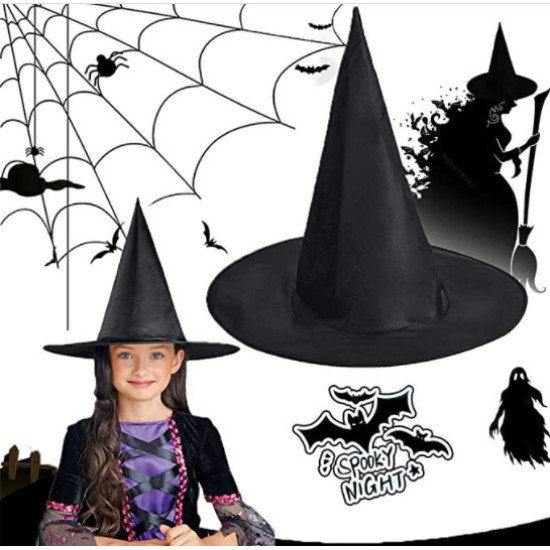 Girls Black Witch Hat