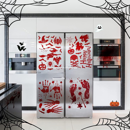 176 Assored Pcs Halloween Stickers /16 Sheets