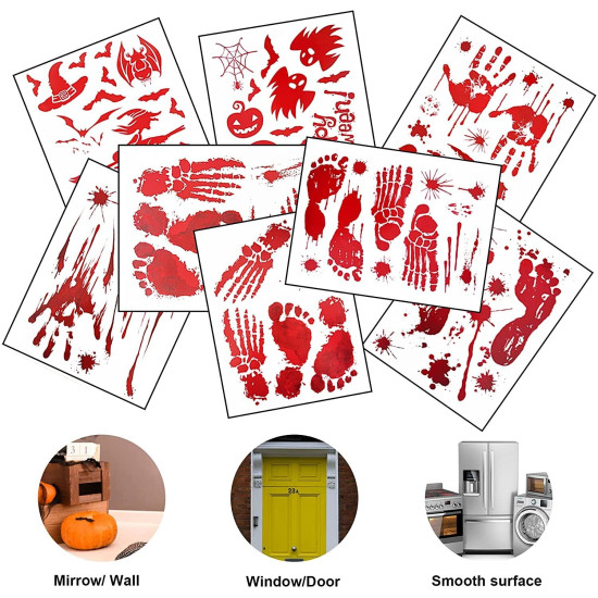 176 Assored Pcs Halloween Stickers /16 Sheets