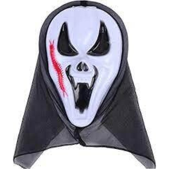Scary Plastic Ghost Mask /1Pc