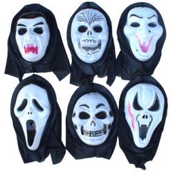 Scary Plastic Ghost Mask /1Pc
