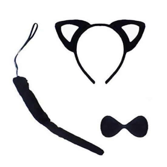 Black And Whie Cat Costume Set