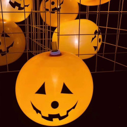 Halloween Pumpkin Light Up Balloons /5Pcs