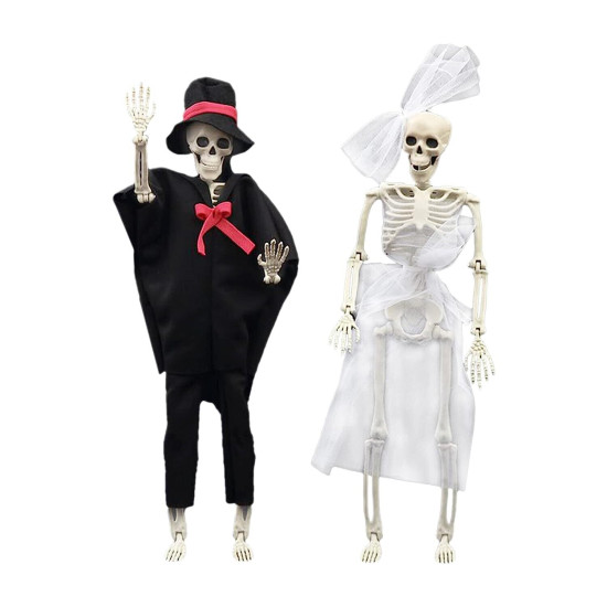 Halloween Skeleton Skull Groom Hanging Decorations /1Pc