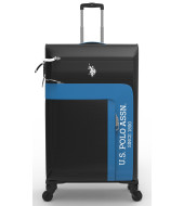 U.S.Polo Assn. Black and Blue Travel Trolley Bag