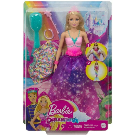 Barbie Dreamtopia 2-in-1 Princess to Mermaid