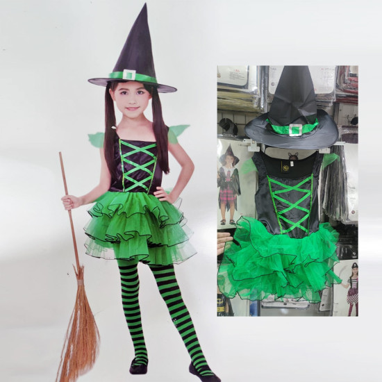 Witch Girl Costume - Green
