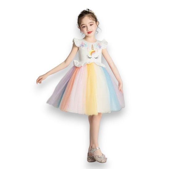 Unicorn Dress for Girls 