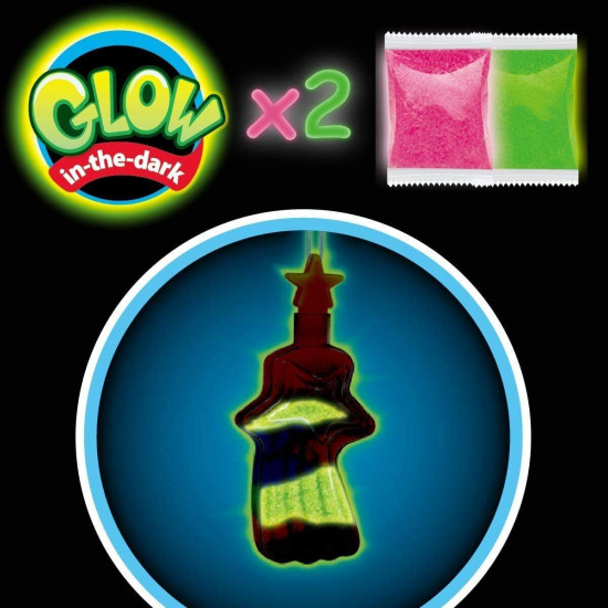 Sand Art Glitter and Glow Bottles