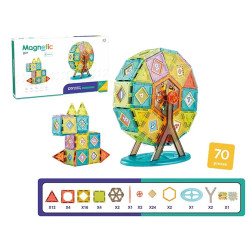 3D Puzzle Magnetic Blocks - 70 Pc