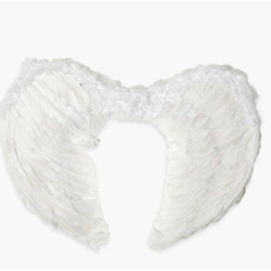 Halloween Feather Wings - White 