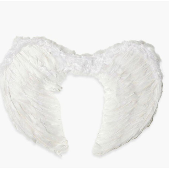 Halloween Feather Wings - White 