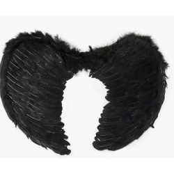 Halloween Feather Wings - Black