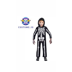 Skeleton Jumpsuit Kid's Costume