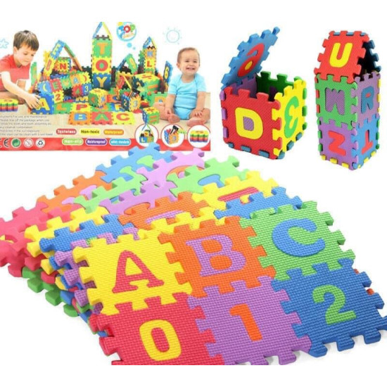 Alphabet & Number Blocks Puzzle Foam Mat