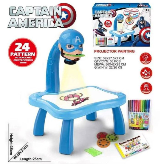 Educational Drawing Projector - Captain America