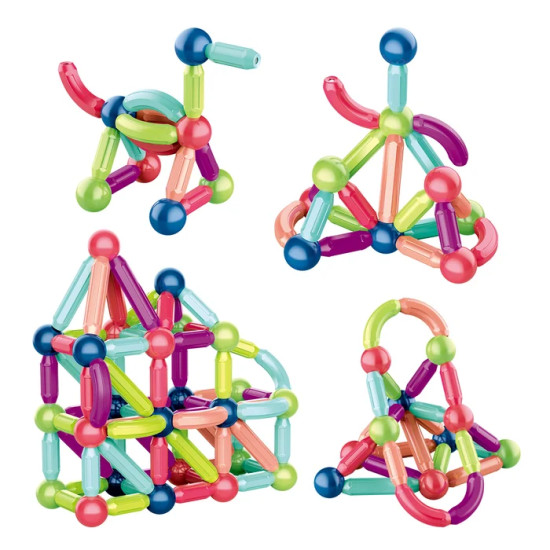 لعبة تركيب مغناطيس 72 قطعة