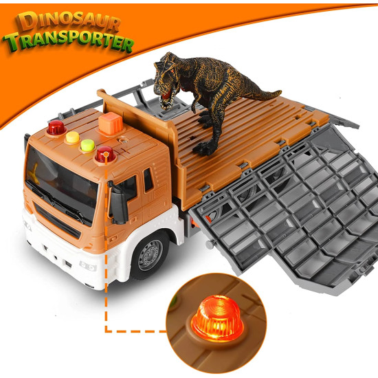 شاحنة قلاب ديناصور مع قفص