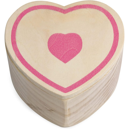 Wooden Heart Box Decorate Your Own Heart Chest