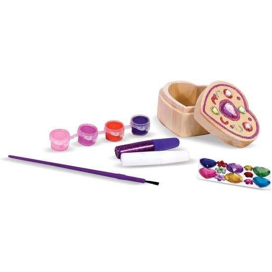 Wooden Heart Box Decorate Your Own Heart Chest