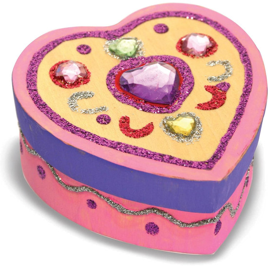 Wooden Heart Box Decorate Your Own Heart Chest