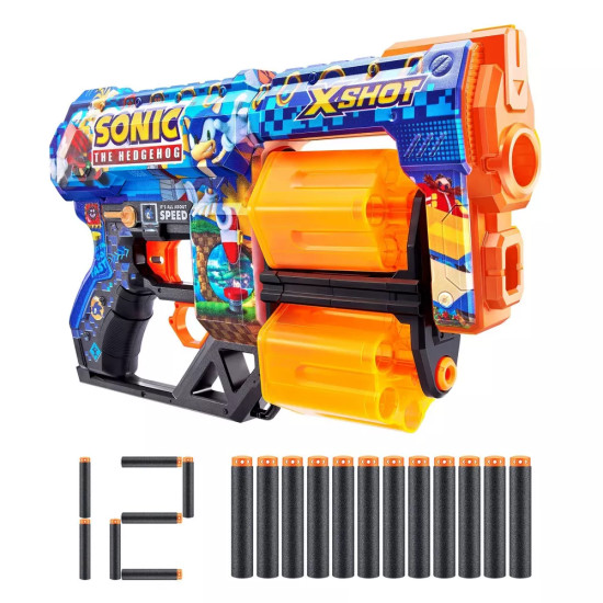X-Shot Gun Skins Dread Sonic - 12 Darts