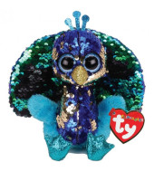 Beanie Boos Flippable Peacock Tyson - 9 Inch