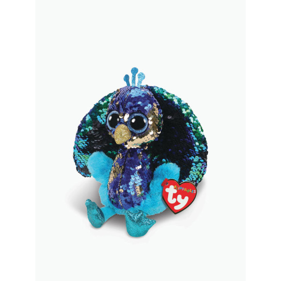 Beanie Boos Flippable Peacock Tyson - 9 Inch