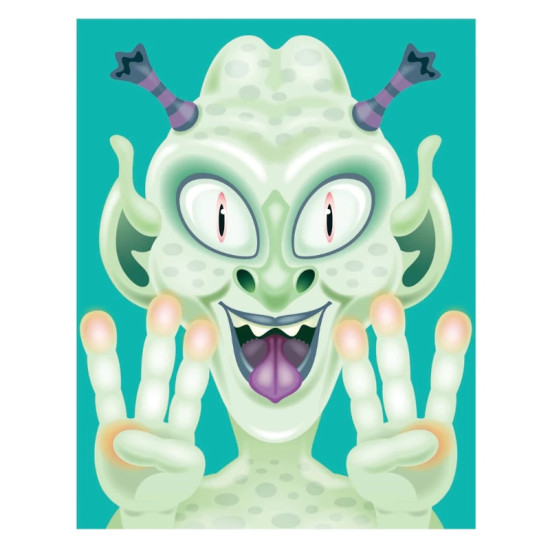 Make A Face Crazy Characters Sticker Pad