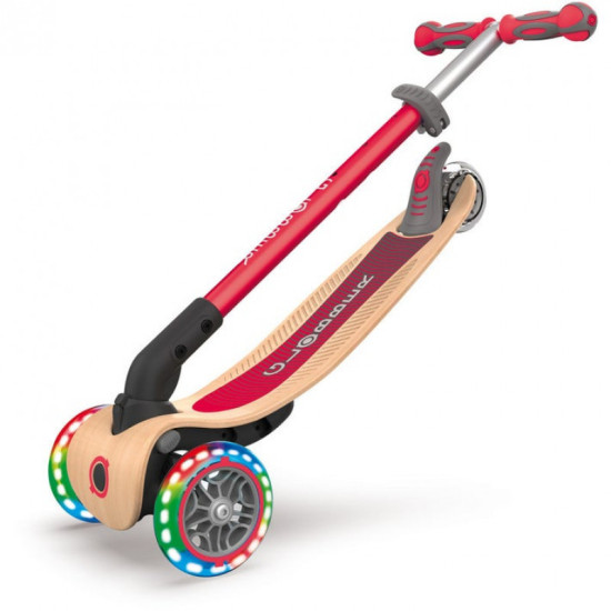 Primo Foldable Scooter with Lights , Red