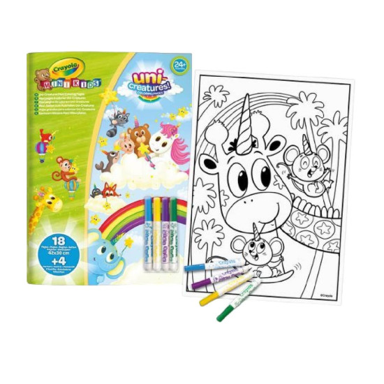 Crayola Mini Kids Maxi Coloring Pages And Markers