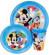 مجموعة ادوات الطعام ميكي ماوس بتصميم الصيف - 3 قطع