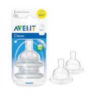 Avent Classic Slow Flow Teats - 1 Hole