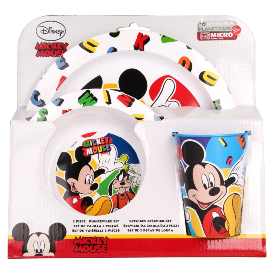 Easy Set Dinnerware Mickey Mouse - 3PCS