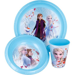 مجموعة ادوات الطعام فروزن الغابة الزرقاء - 3 قطع