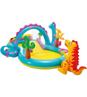 Dinoland Play Center Water Pool With Water Spray- INTEX