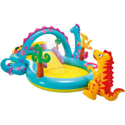 Dinoland Play Center Water Pool With Water Spray- INTEX