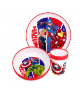 Avengers Comic Heroes Non Slip Tableware - 3 pcs