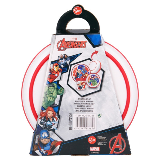 Avengers Comic Heroes Non Slip Tableware - 3 pcs