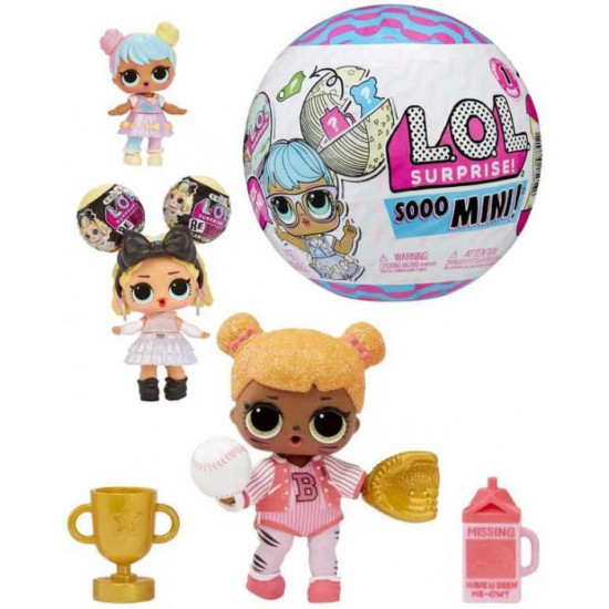 L.O.L Surprise Sooo Mini Doll With 8 Surprises - 1 PCS