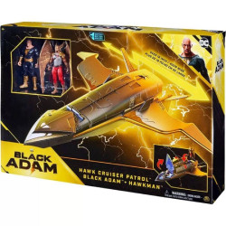 Dc Black Adam Movie Hawk Cruiser With 4 Figure Black Adam And Hawkman