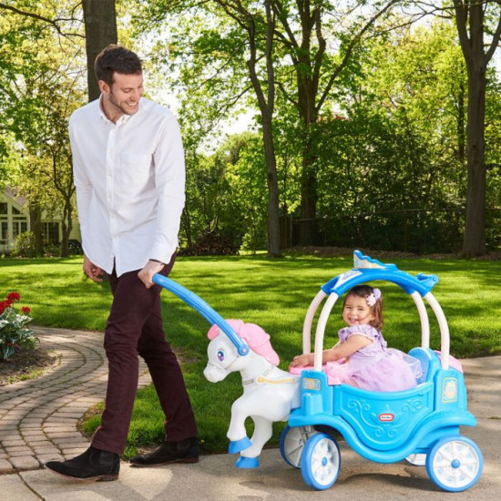 Little Tikes Princess Horse & Carriage- Frosty Blue