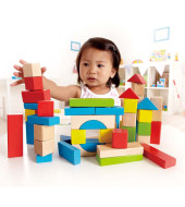 كتل خشبيبه للأطفال - 50 قطعة