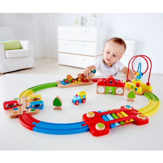 Rainbow Puzzle Railway - Hape